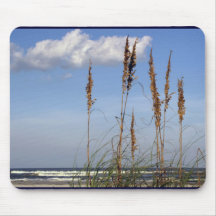 Aveia, ondas e céu do mar mouse pad