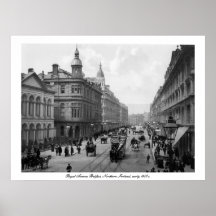Avenida real Belfast, N. Ireland, 1900s adiantados Posteres