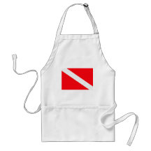 Avental da bandeira do mergulho