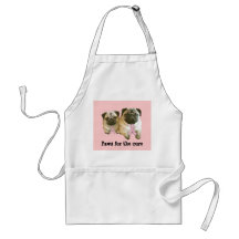 Avental do cancro da mama do Pug