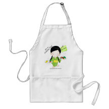 avental do cozinhar de Chiyo-chan
