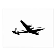 Avião do vintage cartoes postais