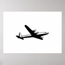 Avião do vintage poster