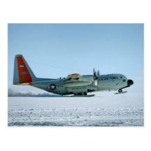 Aviões de Hercules equipados com os esquis da neve Cartao Postal