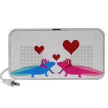 Axolotl em Love Caixinha De Som De Viagem
