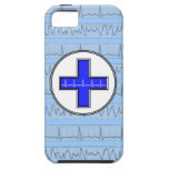 Azul cardíaco do caso do iPhone 5 do ritmo Capas iPhone 5 Case-Mate