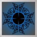 Azul da estrela da lamentação poster