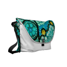 Azul da viagem da bolsa mensageiro