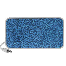 Azul floral retro caixinhas de som para iPhone