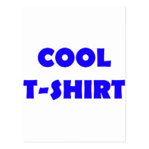 azul legal do t-shirt cartões postais