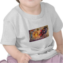 Azul vermelho amarelo camisetas
