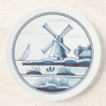 Azulejo azul tradicional holandês porta copos para bebidas