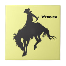 Azulejo Bucking do cavalo de Wyoming