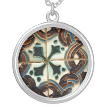Azulejo do Moorish Colar Personalizado
