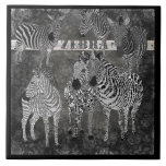 Azulejo preto & branco das zebras