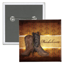 bachelorette elegante do país das botas de vaqueir pins