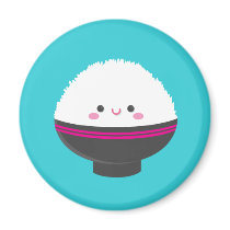 Bacia de Kawaii de ímã do arroz imans