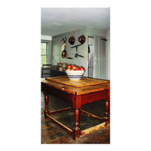 Bacia de maçãs na mesa cartao com foto