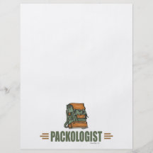 Backpacking cómico panfleto personalizado