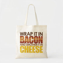 Bacon & queijo, POR FAVOR! Bolsa