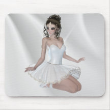 Bailarina bonita e triguenha mouse pad