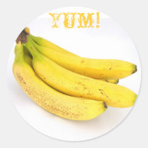 BANANA!!! ADESIVOS EM FORMATO REDONDOS