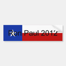 Bandeira 2012 de Ron Paul Texas Adesivo