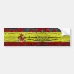 Bandeira afligida da espanha adesivo