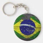 Bandeira afligida de Brasil Chaveiros