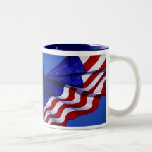 Bandeira americana caneca