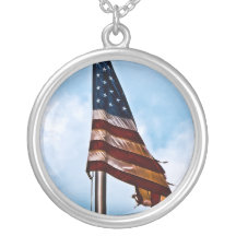 Bandeira americana colar personalizado