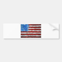 Bandeira americana pintada adesivos