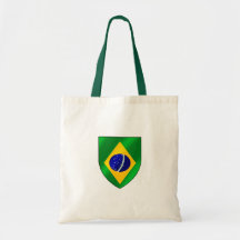Bandeira brasileira de presentes do protetor do pa bolsa