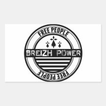 Bandeira Bretanha Breizh free celebridades Adesivos Em Forma Retangular