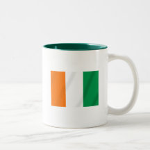 Bandeira da Costa do Marfim de presentes do d'Ivoi Caneca