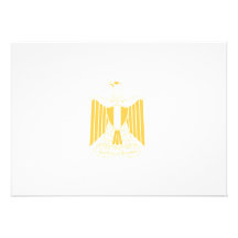 Bandeira da crista de Egipto Convites Personalizado