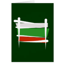 Bandeira da escova de Bulgária Cartao
