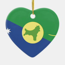 Bandeira da ilha christmas enfeite