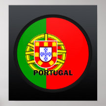 Bandeira da qualidade de Portugal Roundel Posteres