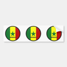 Bandeira da qualidade de Senegal Roundel Adesivos