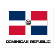 Bandeira da República Dominicana Cartoes Postais