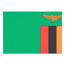 Bandeira da Zâmbia Convites Personalizados