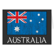 Bandeira de Austrália Cartão