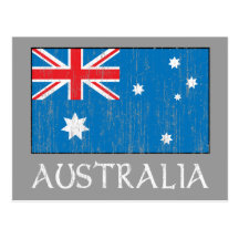 Bandeira de Austrália Cartoes Postais