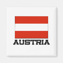 Bandeira de Áustria Imãs