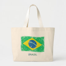 Bandeira de Brasil do Grunge Bolsa