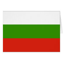 Bandeira de Bulgária Cartão