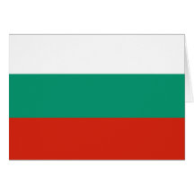 Bandeira de Bulgária Cartao
