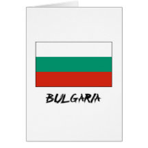 Bandeira de Bulgária Cartão