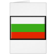 Bandeira de Bulgária Cartao
